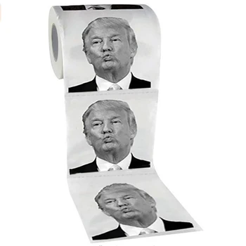 

3 Ply Donald Trump Soft Bathroom Toilet Tissue Toilet Paper Roll Funny Joke Toilet Paper Novelty Toot Gift