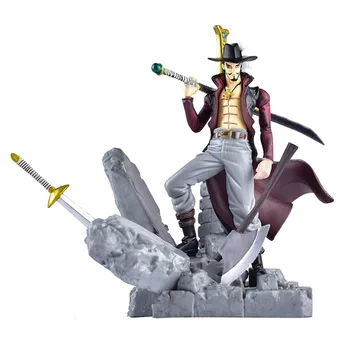 

15cm Anime One Piece Figurine The Top War Dracule Mihawk Figure PVC Action Figures Collection Decoration Model Toys Gifts Doll