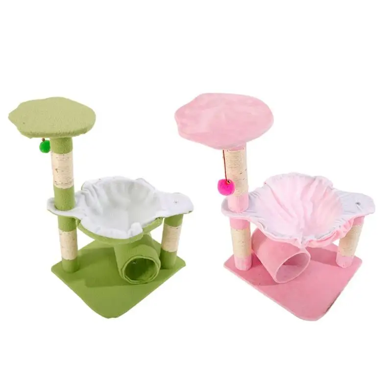 

28 inch Pleasant Entertainment Cat Tower Lamb Pet Toysd Stable Cute Sisal Avoid Any Vibration Easy to Clean Cat Climb Tree Hold