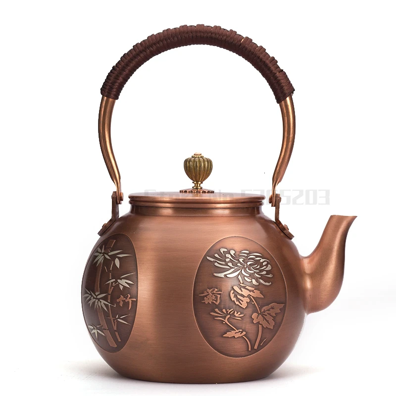 Медный чайник Hongrong Tang из чистой меди ручной толстый медный домашний