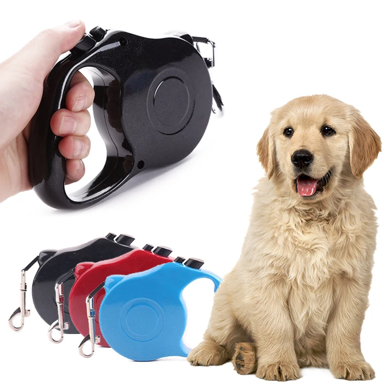 

3M / 5M Nylon Retractable Dog Leash Extensible Harness Chihuahua Collar Accessories for dog harness Pet Leash Pet Supplies