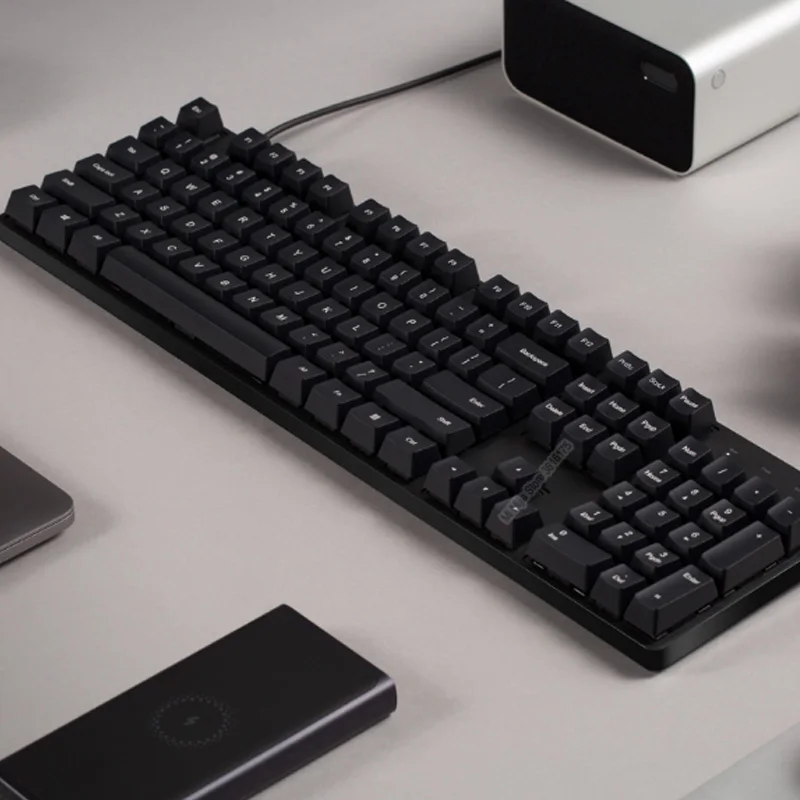 Механическая игровая клавиатура Xiaomi Mijia клавишные колпачки из ПБТ с вишневой Красной осью 104 клавиш для домашнего офиса игр HZJP01YM