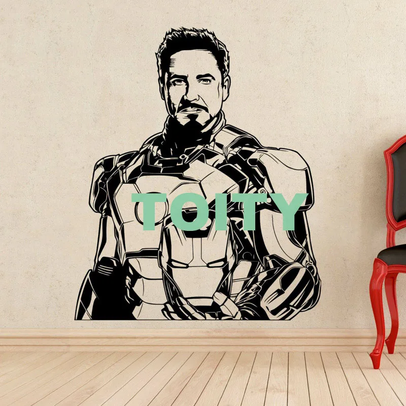 29 Конструкции Железный человек Стикеры DC Marvel Comics о фильме стены арт Superhero виниловая наклейка домашний интерьер, декор подросток номер росписи