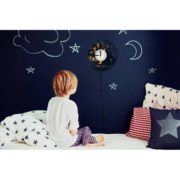 

3D Light Fantasy Wall Clock Modern Design for Living Room Antique Style Movie Theme Clocks Wall Watch Home Decor 12 inch Silent