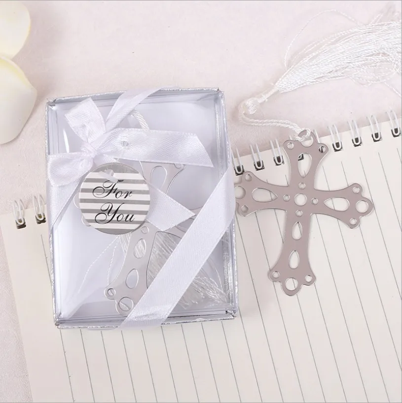 12PCS Church Wedding Favors Silver Metal Cross Bookmark Religious Party Giveaways&ampSouvenirs For Guest | Дом и сад