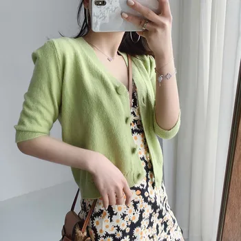 

Women Sweater Spring / Summer 2020 Women's Avocado Cardigan Thin Coat