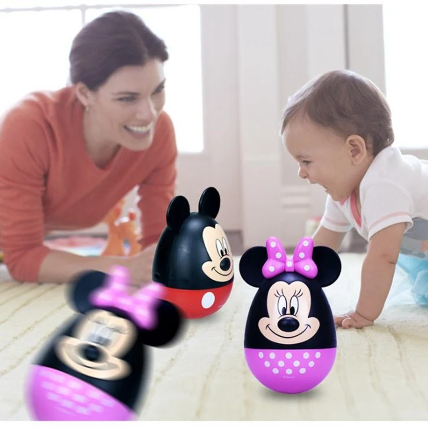 astounding  New Disney Mickey Minnie Piggy Bank Mickey Mouse Coin Box PVC Action Figure Toys for Children Gift 