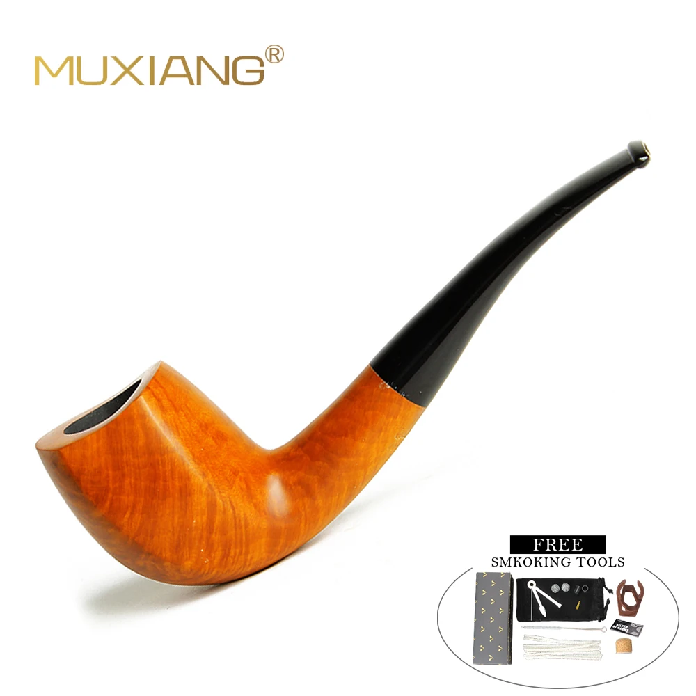 Muxiang Briarwood Tobacco Pipe 2 Kind Of Color Free Smoking Tools Set