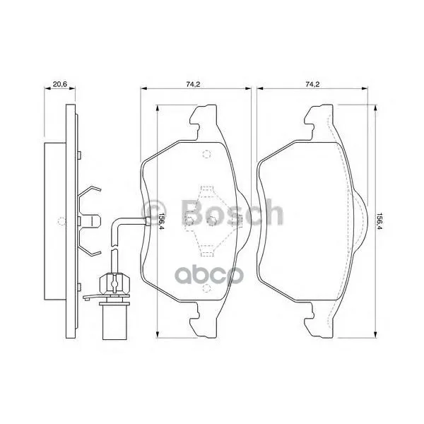 Тормозные Колодки 0986494035 Bosch арт. 0986494035