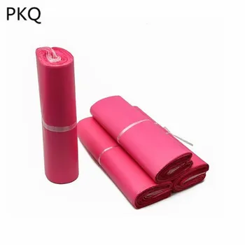 

28*42cm pink plastic poly mailing bags 25*35cm express plastic envelope pink poly shipping bag 100pcs