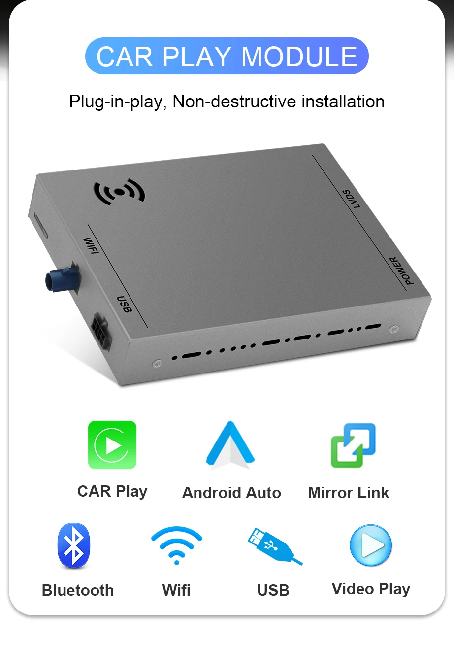 ISUDAR Wireless Apple Carplay For Volvo XC90/XC60/XC40/S90/S60/V60 Full