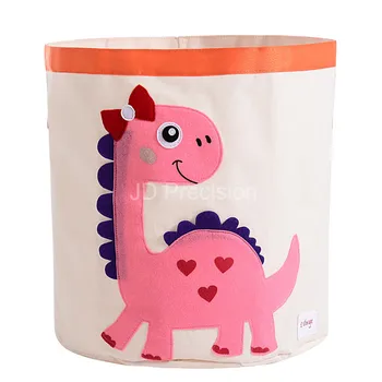 

Large Storage Barrel For Baby Household Cartoon Animal Toys Sundries Room Organizer Folding Dirty Cloth Washing Laundry Basket