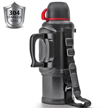 

Large Stainless Steel Travel Thermos Bottle for Coffee Tea Water Double Wall Vacuum Insulated, 135Oz, 36 Hour Hot + 48 Hour Cold