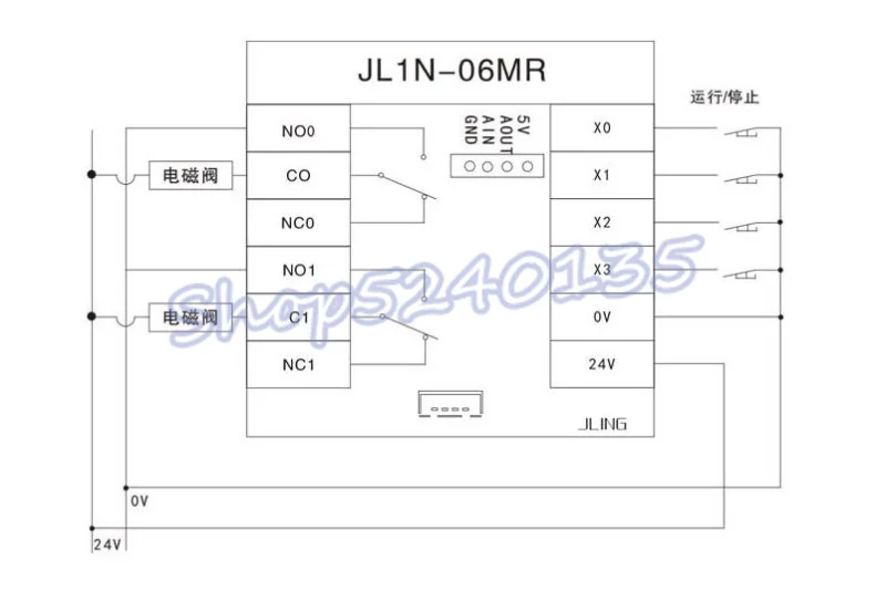 PLC FX1N-06MR промышленный релейный модуль задержки пуска модуль с программной линией