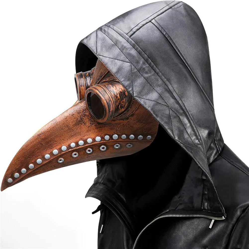 

Halloween steampunk accessories plague bird doctor long nose mask punk masquerade cosplay funny Party mask costume party spree