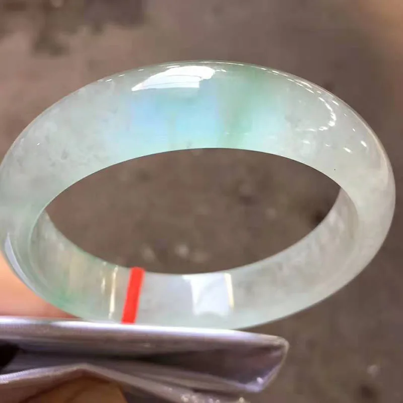 Myanmar Jadeite ice идеальный натуральный цвет браслет(включая сертификат
