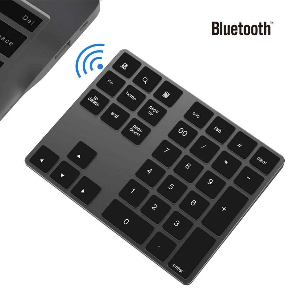 Bt 3.0 Wireless Numeric Keypad 34 Keys Digital Keyboard For Accounting