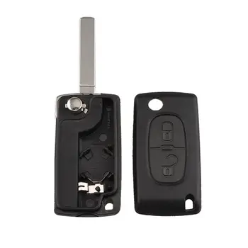 

2 Buttons Remote Control Car Key Remote Alarm Flip Auto Key Fob For