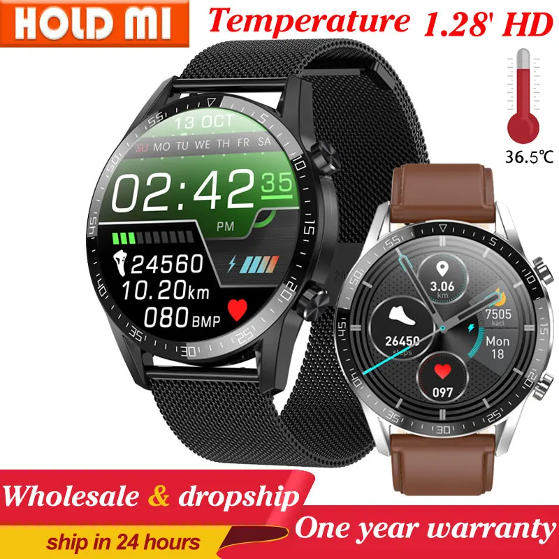 New T03 Smart Watch Men 24 hours continuous temperature monitor IP68 ECG PPG BP Heart Rate Fitness Tracker sports Smartwatch | Электроника