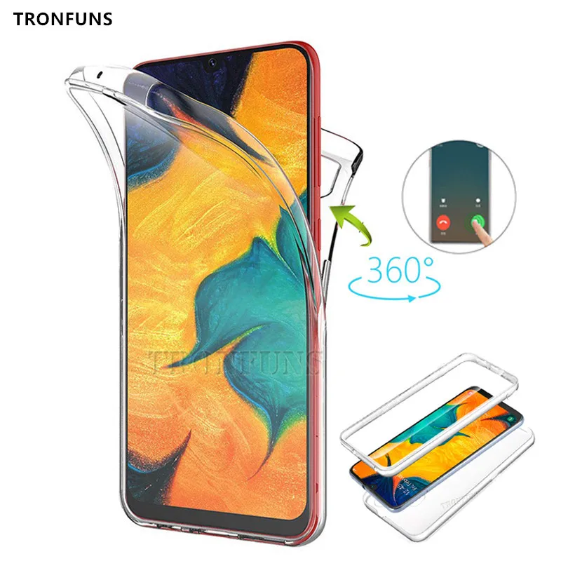 

360 Double Silicone Case For Samsung Galaxy A50 A30 A20 A10 A40 M10 M20 J4 J8 J6 A9 A8 A7 2018 S7 Edge S8 S9 S10 Lite S10 Plus