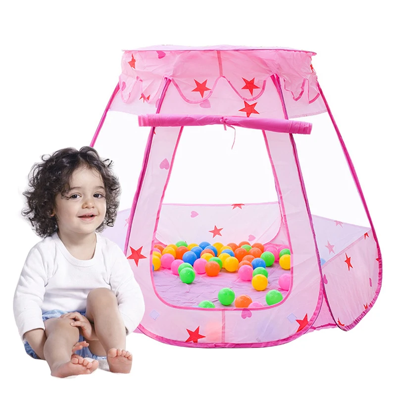 

Kids Ocean Ball Pit Pool Toys Outdoor and Indoor Baby Toy Tents Baby Girls Fairy House Playhut Tent Princess Play Tent