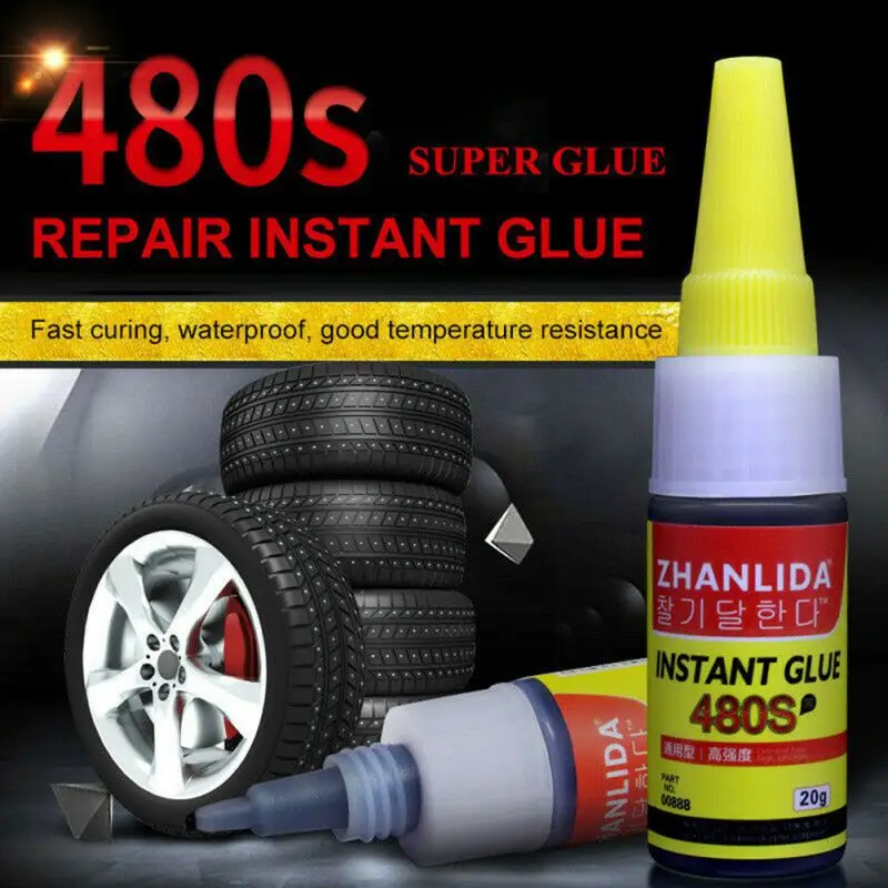 

1PCS 480S Super Glue Auto Tire Repair Glue Bicycle Repair Tool Rubber Repair Tire Glue Window Speaker Seal Tire Repair Glue