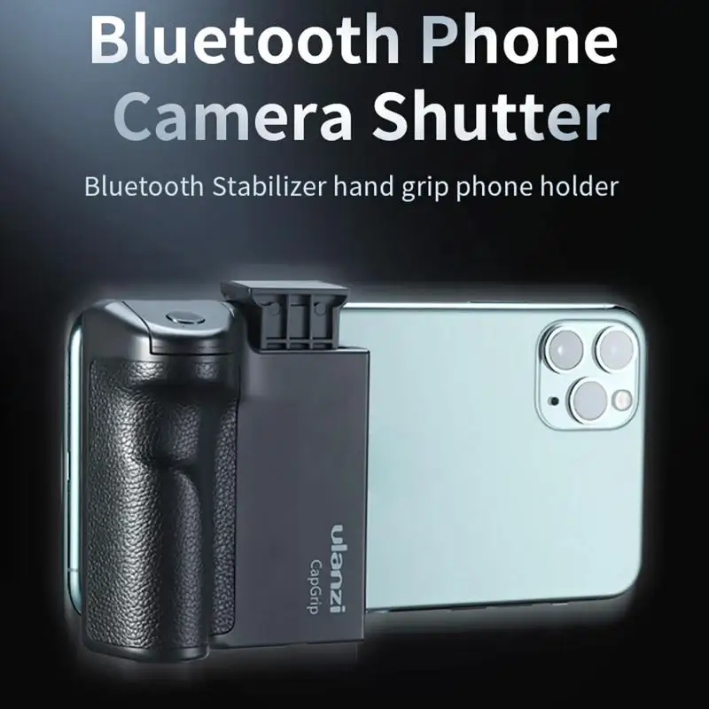 CapGrip-Dispositivo de fotografía para teléfono móvil, Ayuda de tiro con una mano, Bluetooth, Control remoto inalámbrico, mango de cámara de una mano, novedad