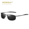 AORON-gafas de sol polarizadas para hombre, lentes de sol polarizadas para deportes, con espejo rectangular, montura de aleación, UV400 ► Foto 2/6