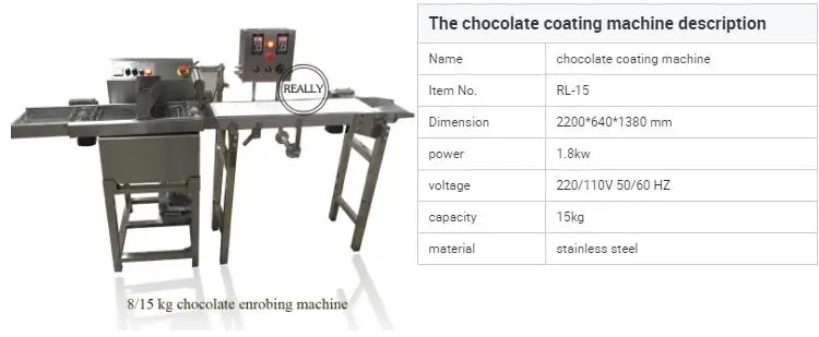 15kg chocolate enrobing