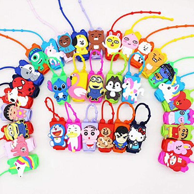 

1Pc 30ml Cartoon Liquid Soap Silicone Bottle Hand Sanitizer Shower Gel dispenser Bottle Portable Travel Liquid Soap Empty Bottle