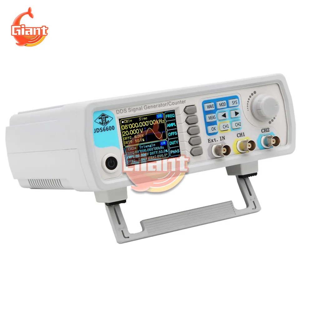 JDS6600-30MHz двухканальный цифровой DDS функциональный сигнал/генератор сигналов