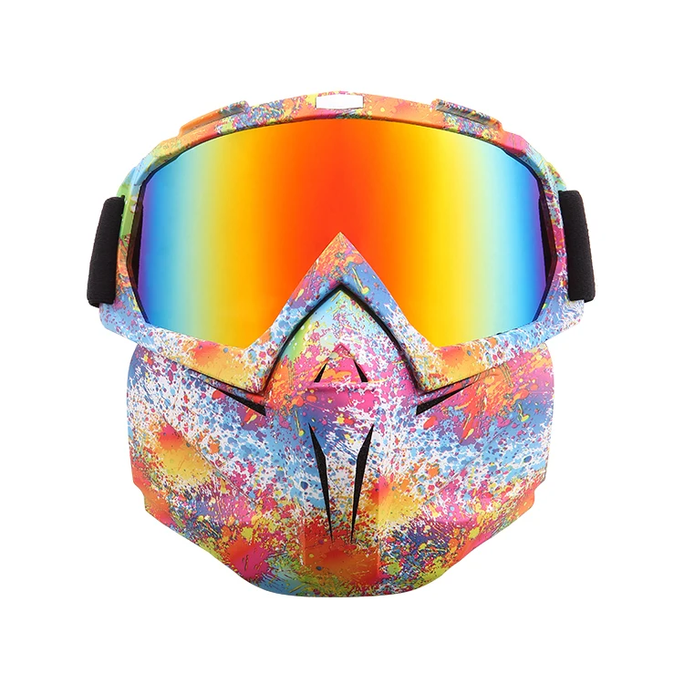 Очки для лыж зимние сноуборды снегоходные очки маска снег зима катание на лыжах анти-УФ водонепроницаемые очки солнцезащитные очки для мотокросса - Цвет: 029