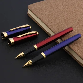 

metal golden Trim Rollerball pen classic Feather Arrow school RED BLUE Stationery Office school supplies