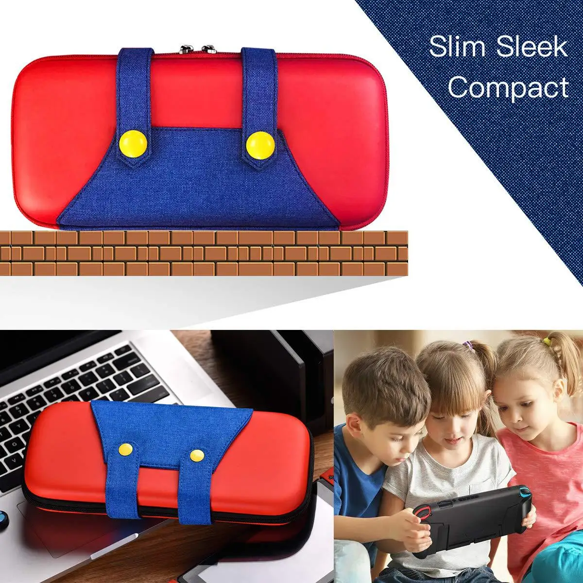 

Nintendo Switch Game Host Mario Storgage Bag NS Horsepower EVA Bag Mini Handheld Carrying Case