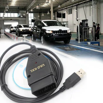 

Universial Auto Diagnostic Tool USB Cable KKL VAG-COM 409.1 OBD2 Diagnostic Scanner Car Accessary