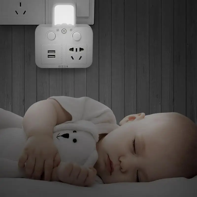 

Powercharger with USB Lightning Protection Converter USB Living Charger Home Intelligent Socket Plug Tactile
