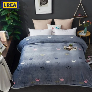 

LREA Hot sale The плед thicken Blanket the most popular elements and design comfortable