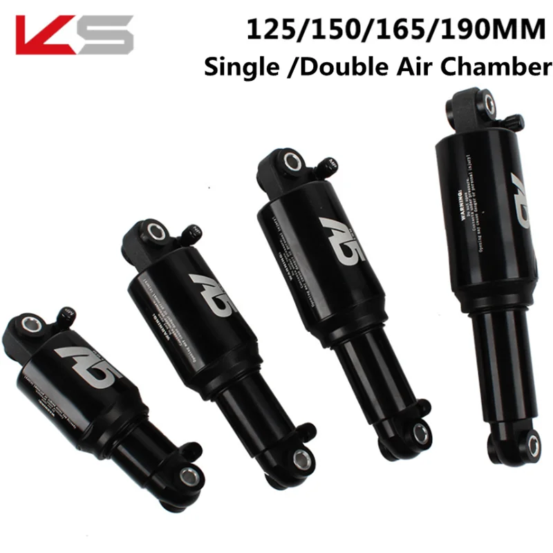 KS A5 RE RR1 Dual Solo Air Rear Shock Single двойная воздушная камера давление горный Задний амортизатор 125 150 165 190 мм|Задние