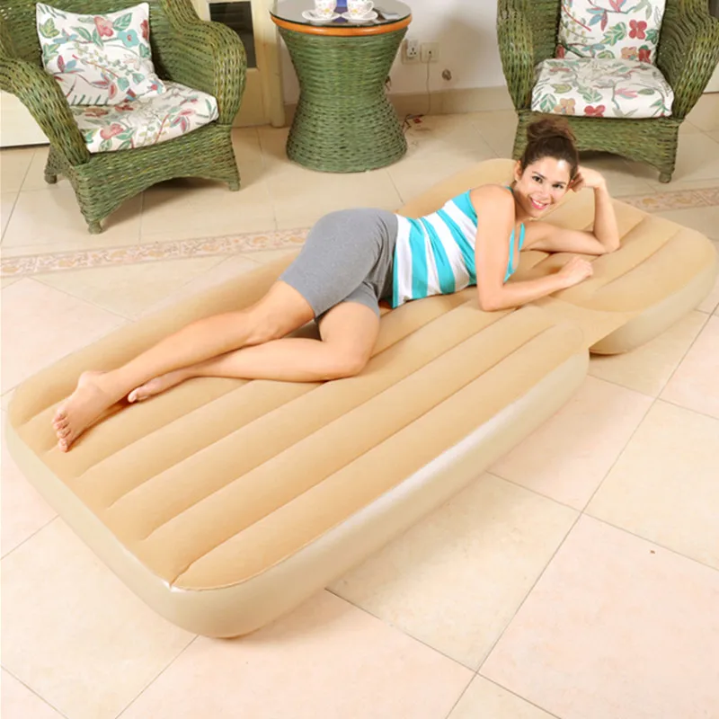 Портативный надувной диван кровать мебель флокирующие мягкие диваны стул для