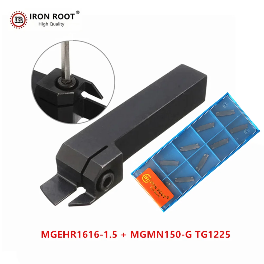 

1P MGEHR1616-1.5 / MGEHL1616-1.5 машина для нарезания канавок токарный инструмент держатель + 10P MGMN150 ЧПУ твердосплавные пластины металлический токарный станок