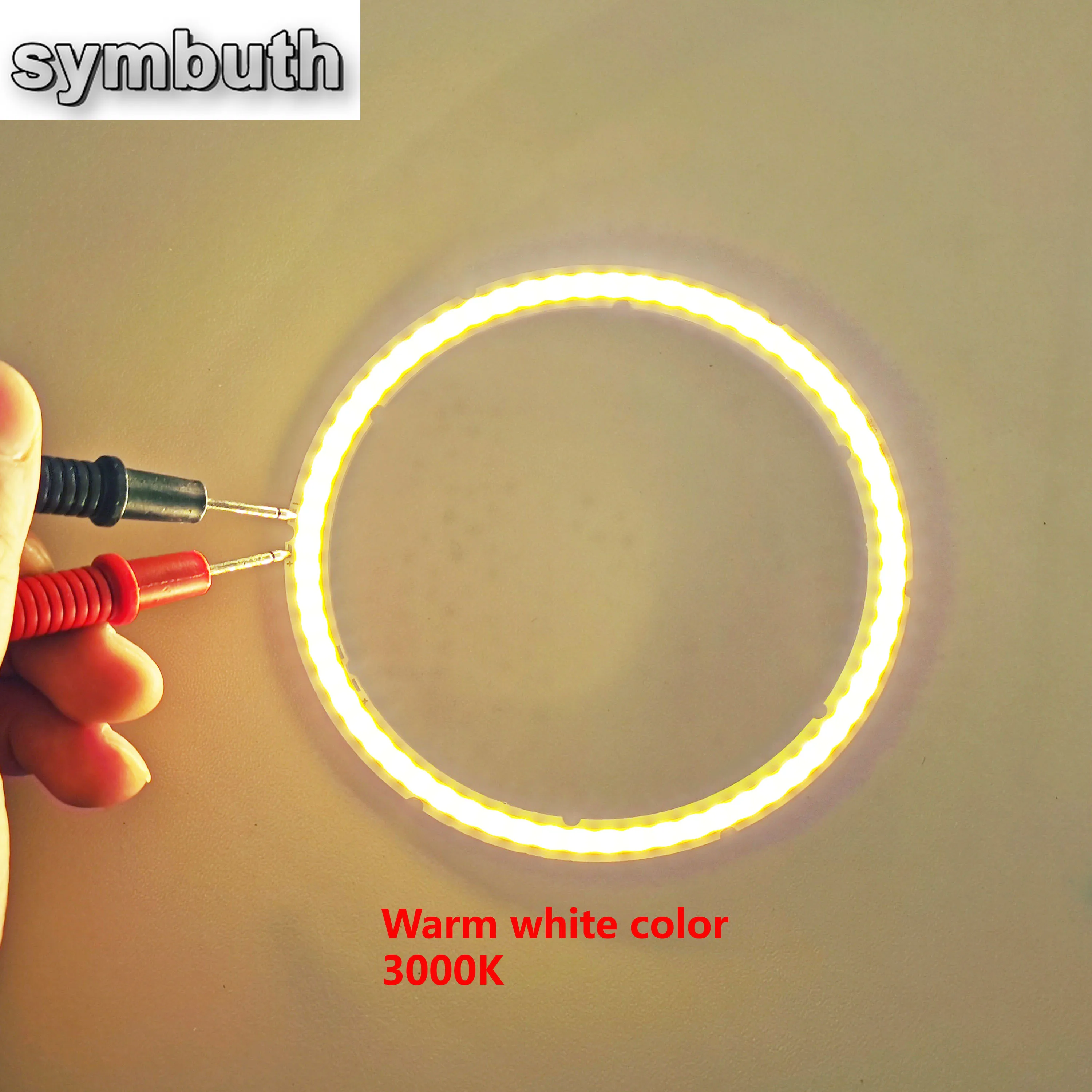 รูปสินค้า วงแหวน LED แสงสีขาวอบอุ่น DIY 12V DC สำหรับตกแต่งบ้าน