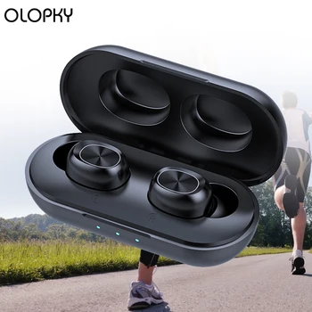 

Tkey B5 TWS Bluetooth Earphones Stereo Wireless Earbuds Wireless Charging Case 3D Stereo Sound IPX5 Waterproof With Charging Box