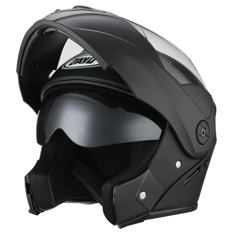 Casque de moto pour hommes et femmes, Double visière, lentilles antibuée,  visage complet, noir, course,accessoire moto,casque moto,casque,casque moto  cross,casque trottinette électrique - AliExpress