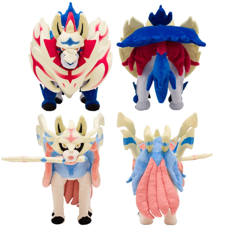 Набивные плюшевые игрушки Pokemon Sword Shield 30 см Zamazenta Zacian украшения аниме плюшевая