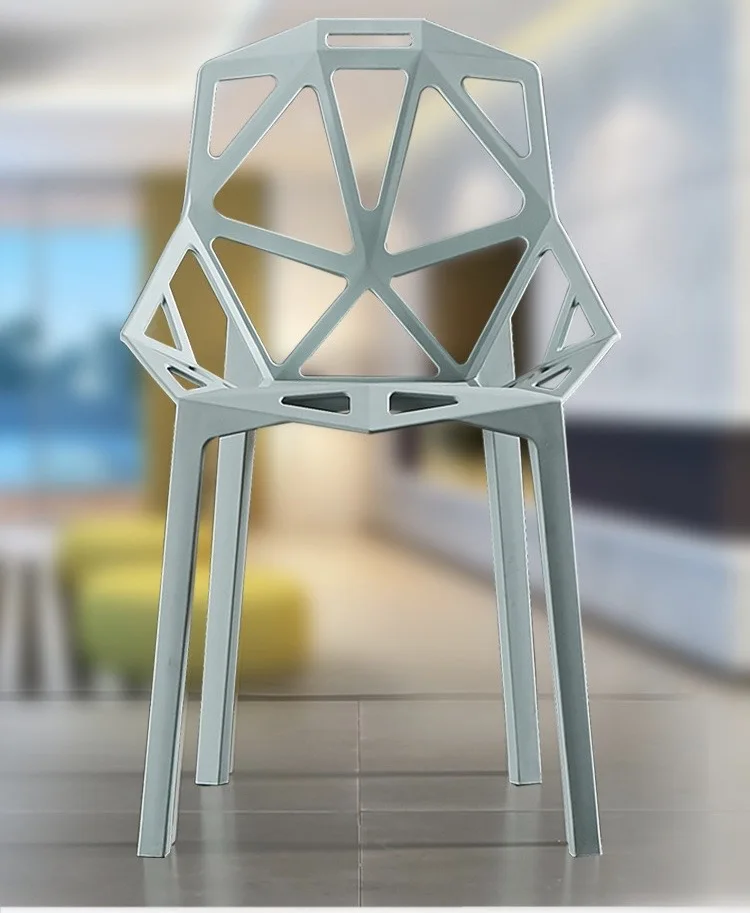 Living Room Furniture Home Chair Light Luxury Plastic Backrest Stool Desk Makeup Leisure Nordic Net Red Dining Modern Minimalist