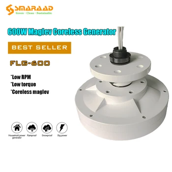 

Free Energy Wind Power Vertical Axis 600w 12v 24v 48v Brushless Ac Rare Earth Permanent Magnet Alternator Generator Low RPM