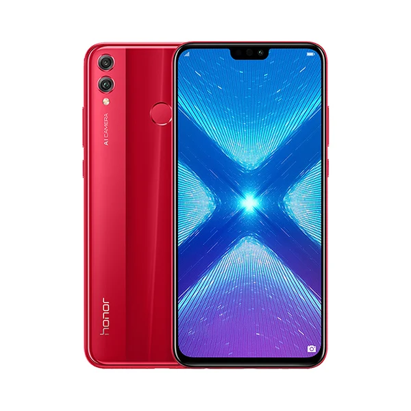 Honor 8X поддержка глобальной ПЗУ Google программное обеспечение OTA 4 Гб 64 Гб 6,5 дюймовый экран 20 МП Две камеры восьмиядерный смартфон мобильный телефон - Цвет: Красный