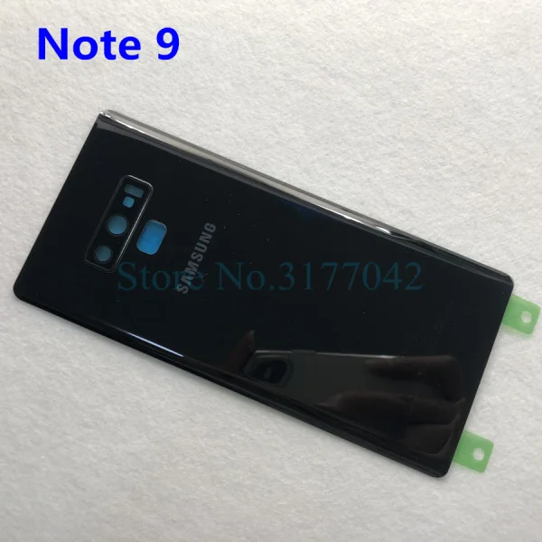 Samsung задняя Батарея крышка note8 note9 для samsung Galaxy Note 8 N950 SM-N950F N950FD Note 9 N960 SM-N960F сзади Стекло чехол - Цвет: Note 9 black