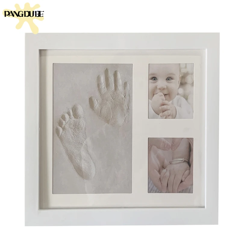 DIY Plastic Photo Frame for Baby Hand and Footprint Plasticine Baby Keepsake Frames Baby