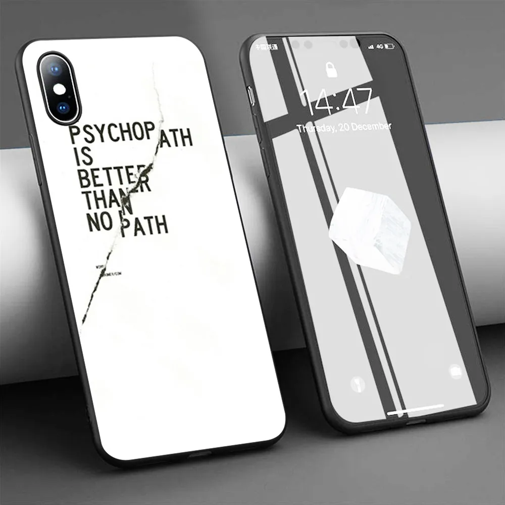 Мягкий силиконовый чехол Coque с рисунком психопата из теста для iPhone 11 Pro Max X 5S 6 6S XR XS